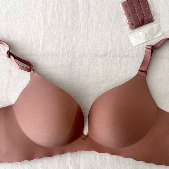 NWOT Women Push-Up Comfort NoWire Bra Seamless No Show Bra Seamless Bralette 34C - Picture 3 of 9